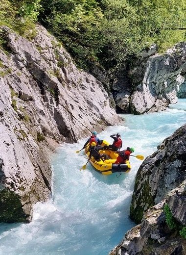 Rafting v Slovinsku na rieke Soca