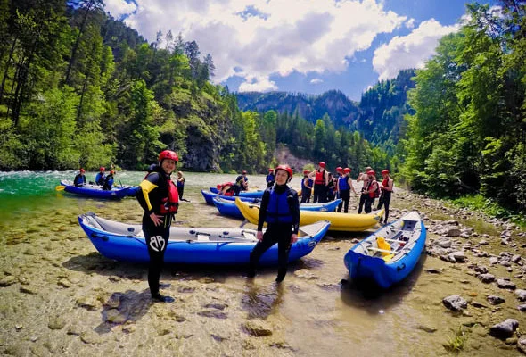 Rafting na rieke Salza