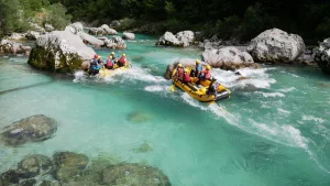 Rafting v Slovinsku na rieke Soča - úsek trnovo