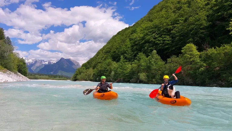 Packraft na rieke Soča v Slovinsku