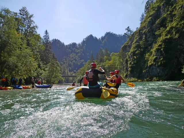 Rafting na rieke Salaza v Rakúsku