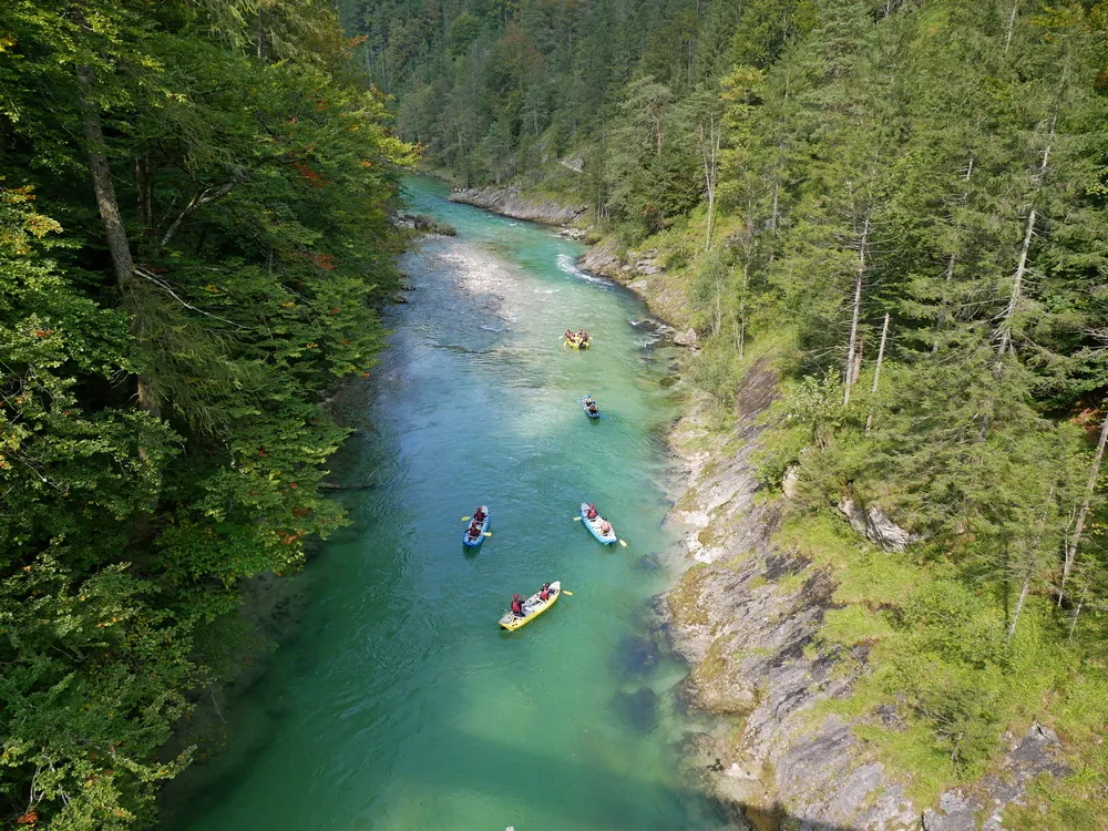 Rafting na rieke Salaza v Rakúsku